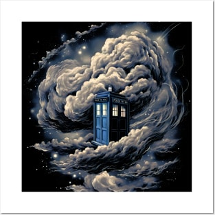 Tardis In The Clouds Posters and Art